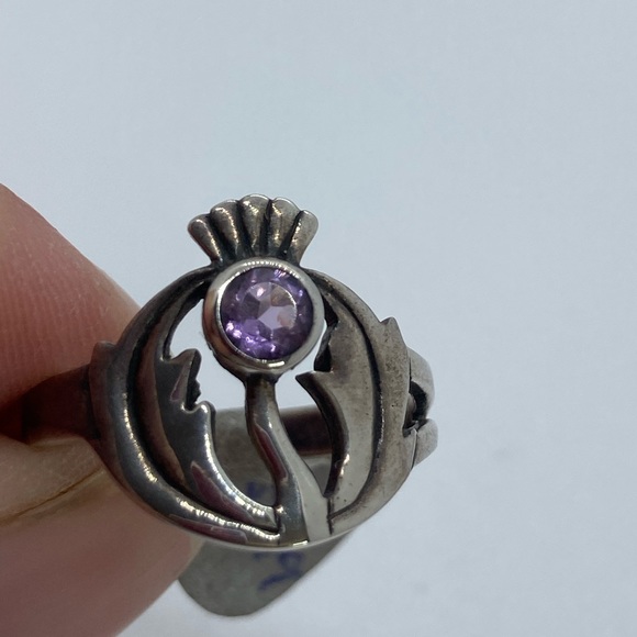 BOGO50 Sterling silver amethyst ring - Picture 5 of 7